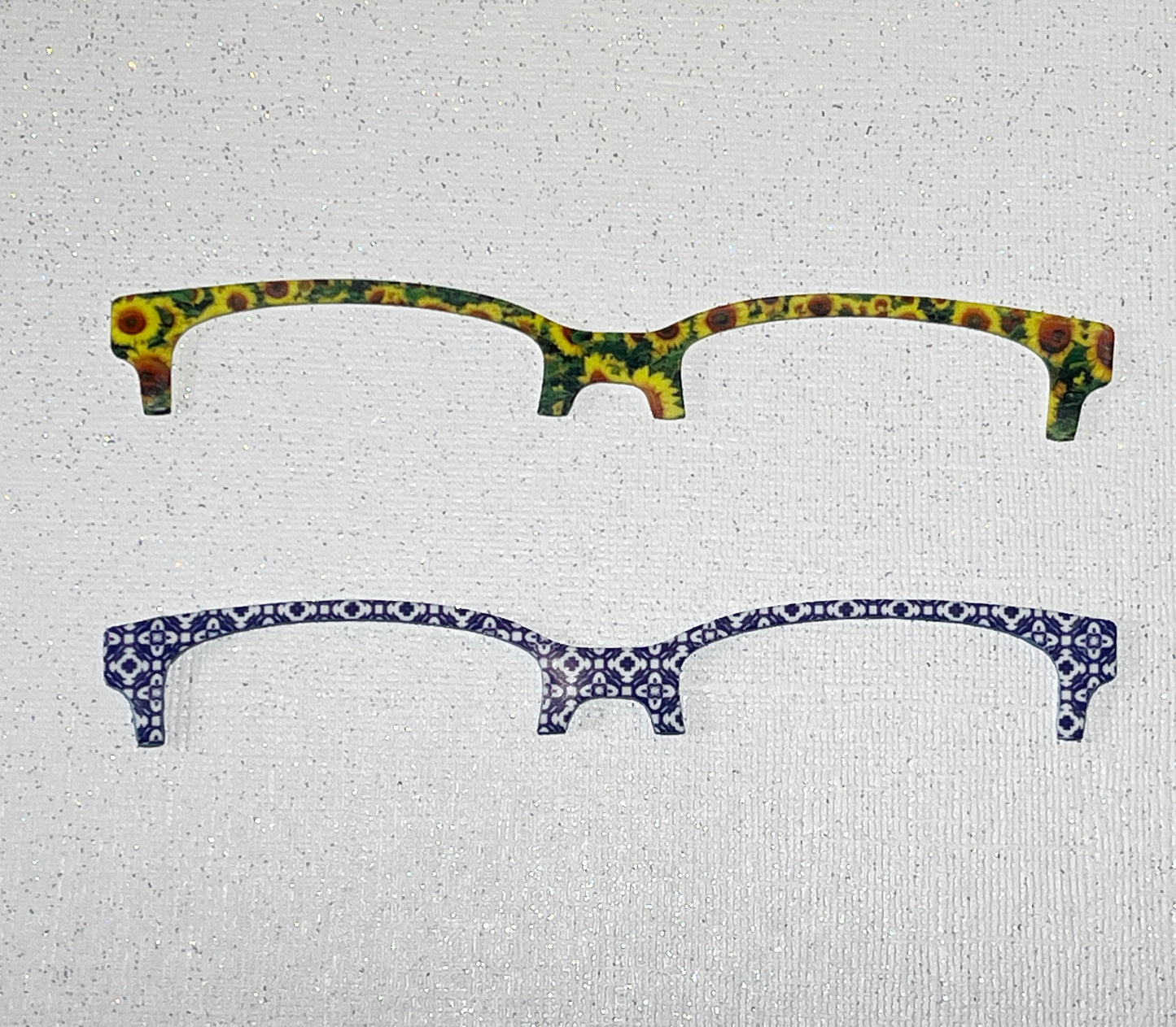 Sublimation ready 1.8 mm White Acrylic Brow Topper