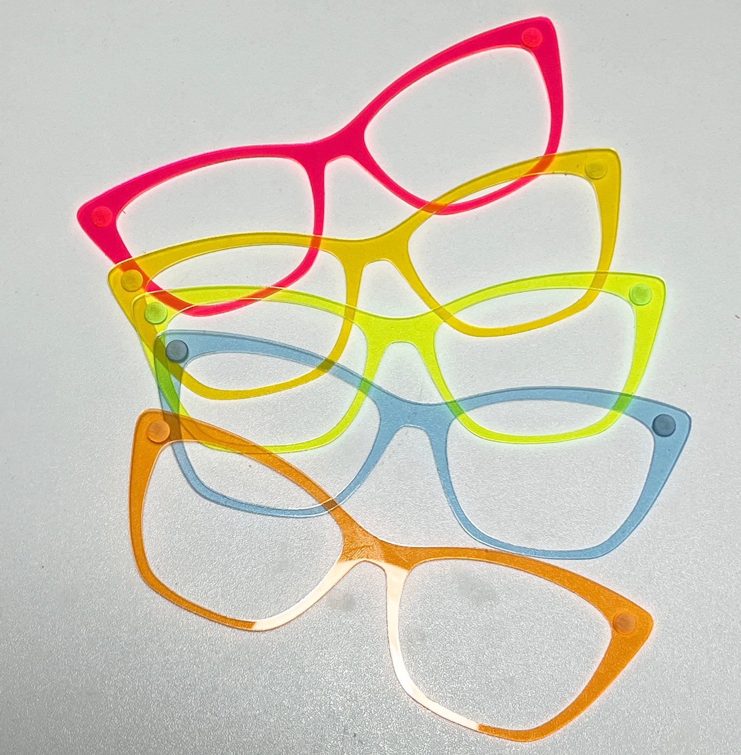 Fluorescent Solid Color Translucent Topper Ready to Snap