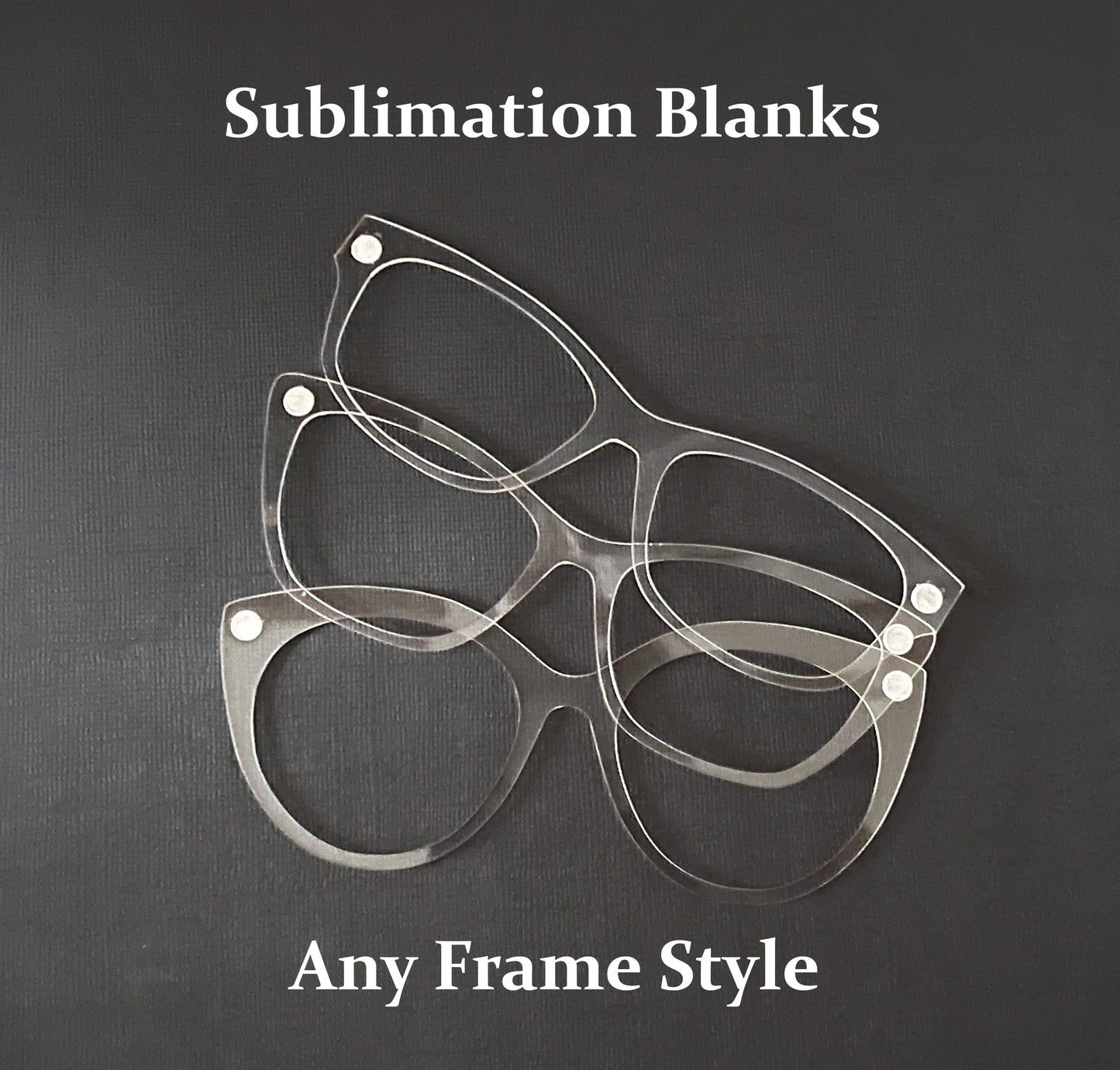 Sublimation ready 1.8 mm Clear Acrylic Topper