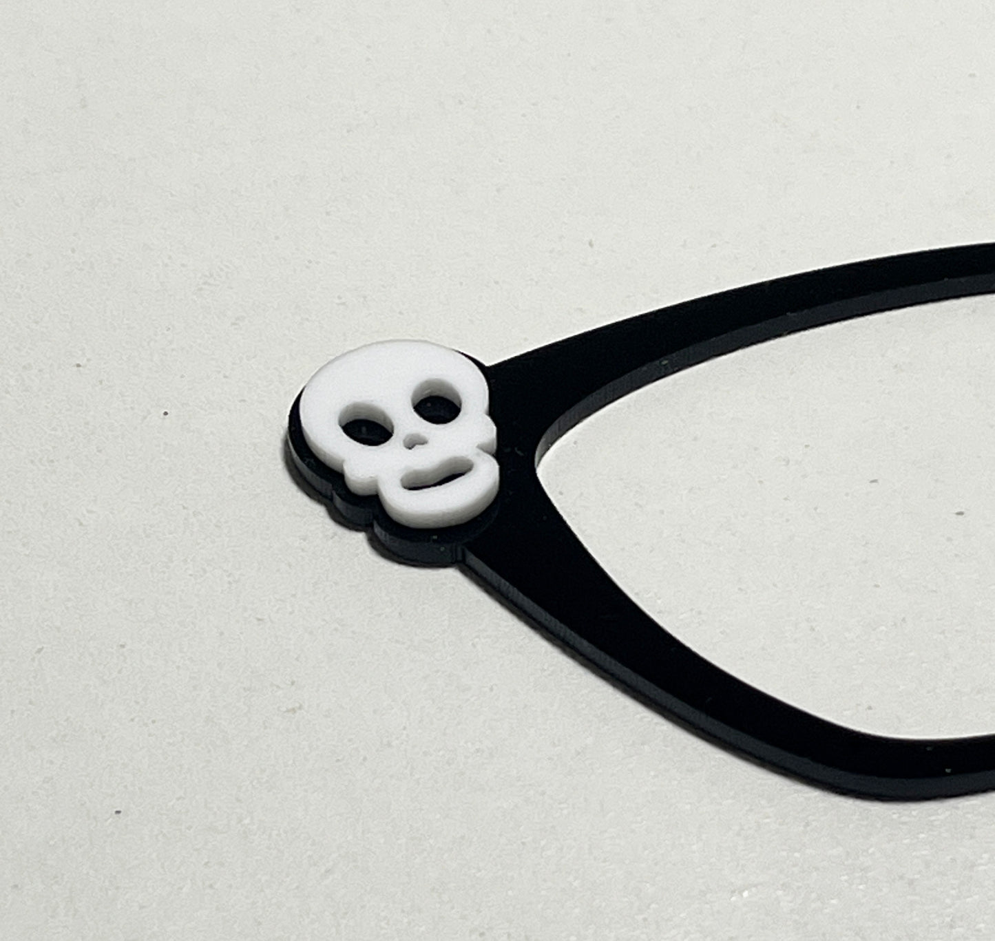 Halloween Skeleton Topper with optional earrings Ready to Snap