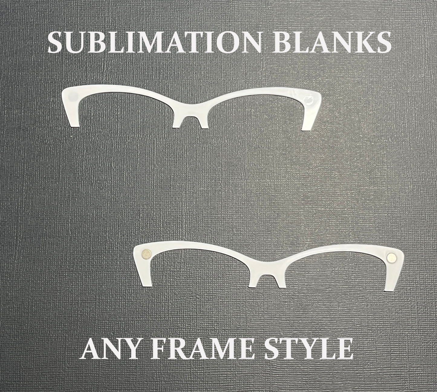 Sublimation ready 1.8 mm White Acrylic Brow Topper