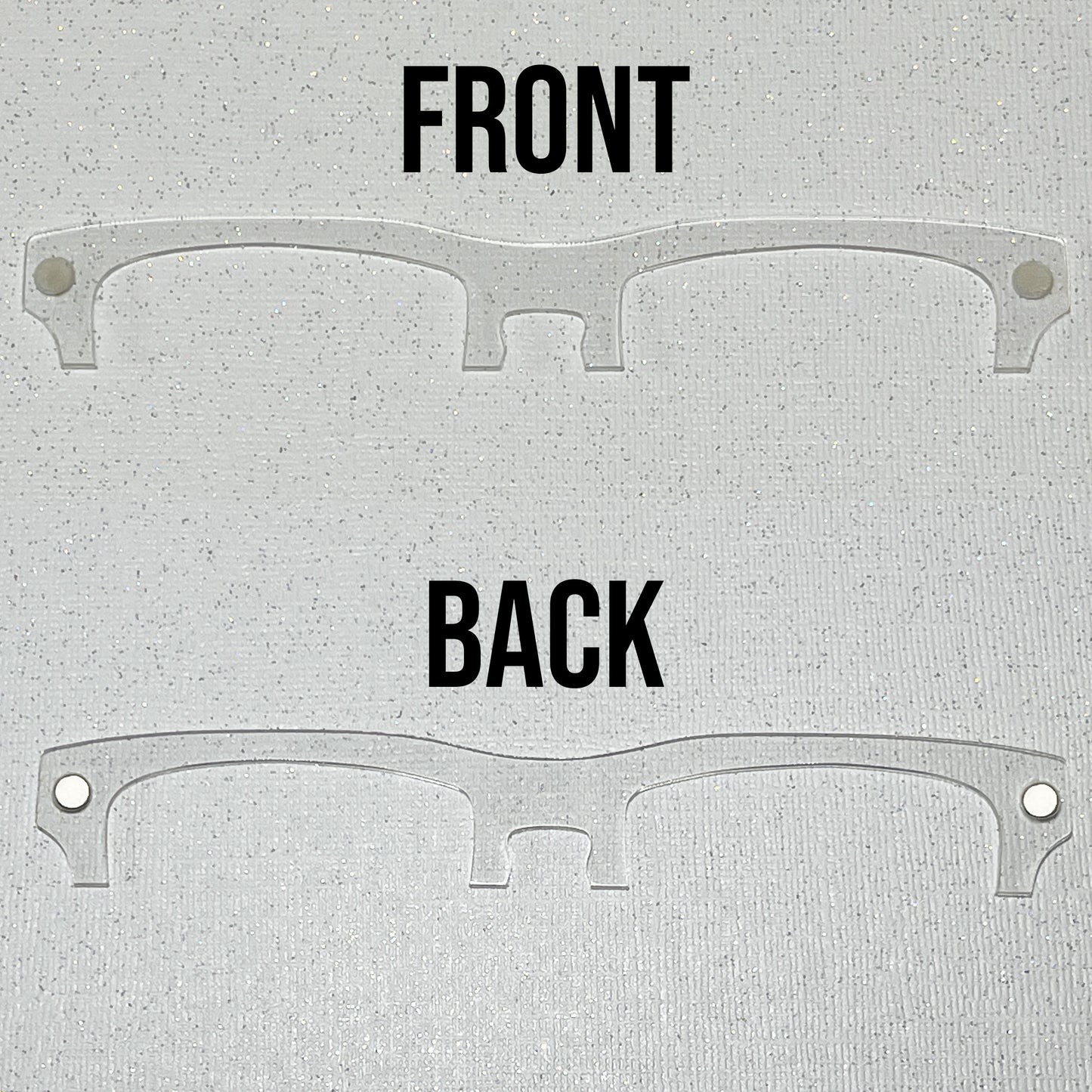 1.5mm Acrylic Clear Brow Topper