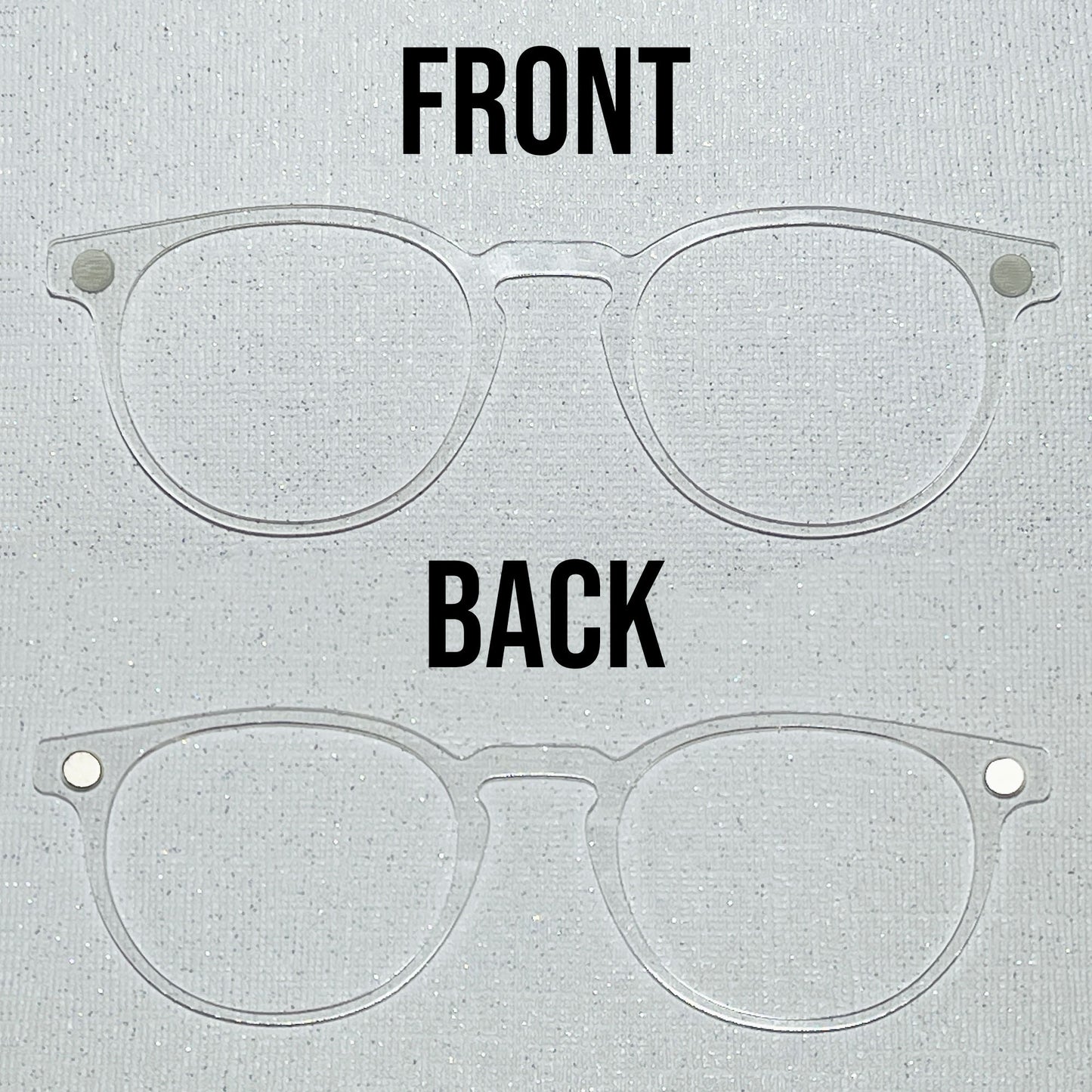 1.5mm Acrylic Clear Topper with attached magnets