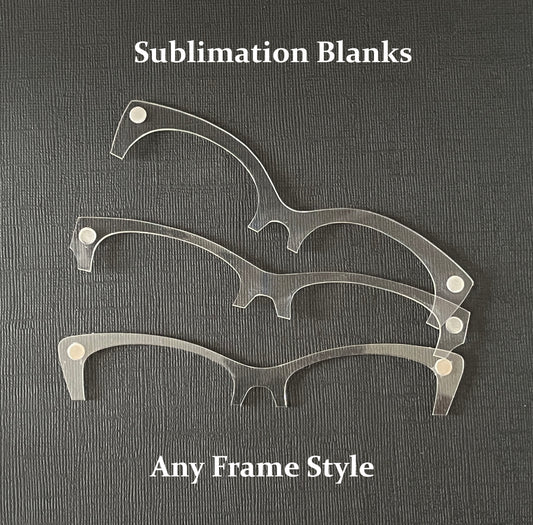 Sublimation ready 1.8 mm Clear Acrylic Brow Topper