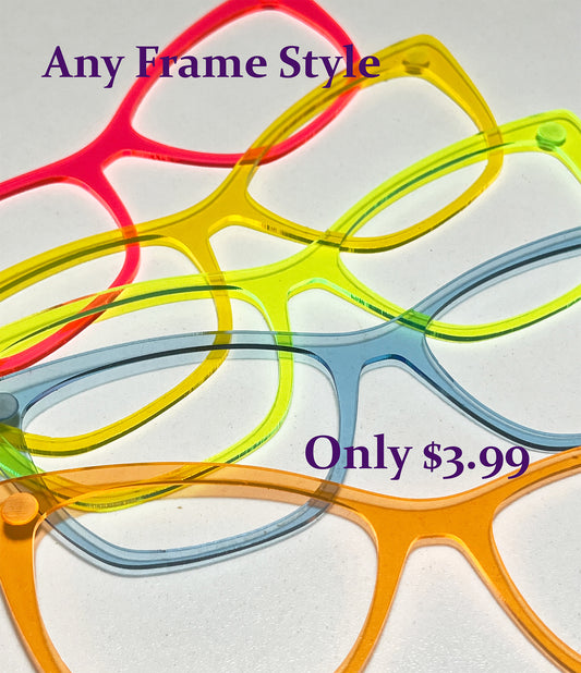 Fluorescent Solid Color Translucent Topper Ready to Snap