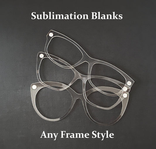 Sublimation ready 1.8 mm Clear Acrylic Topper