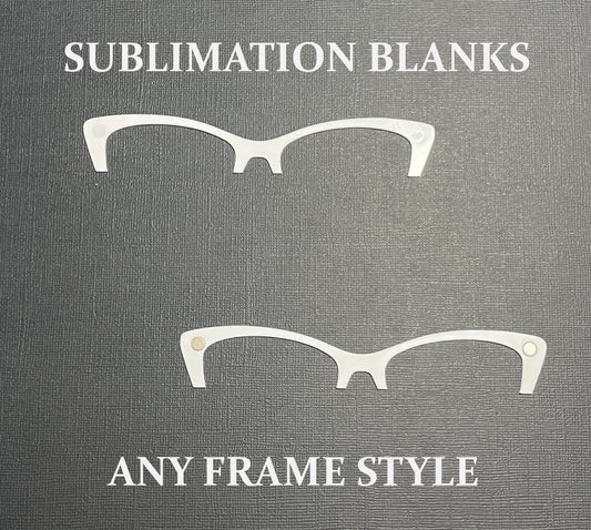 Sublimation ready 1.8 mm White Acrylic Brow Topper