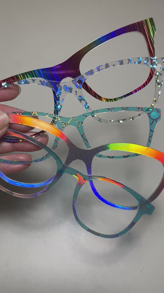 Holographic Color Changing Topper Ready to Snap Any Frame Style